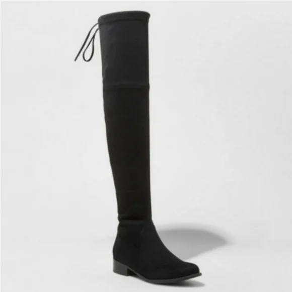 NIB memory foam tall black boots - Picture 2 of 7